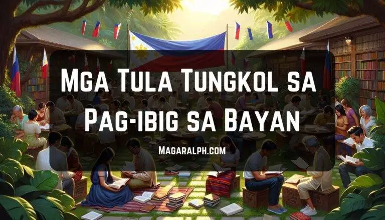 Mga Tula Tungkol sa pag ibig sa bayan