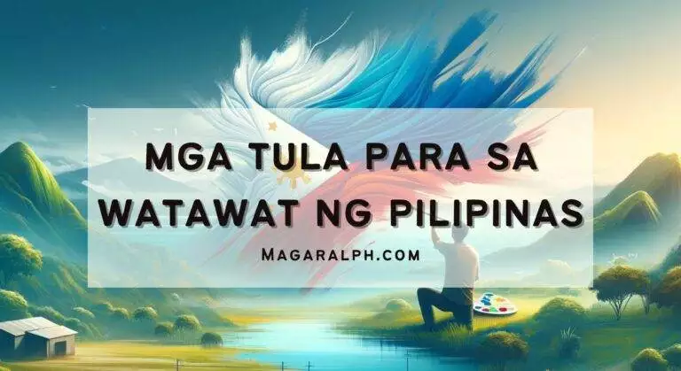 mga tula para sa watawat ng pilipinas