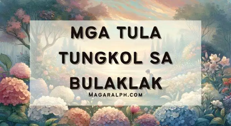 mga tula tungkol sa bulaklak