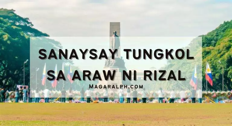 sanaysay tungkol sa araw ni rizal