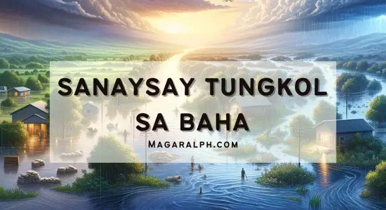 sanaysay tungkol sa baha