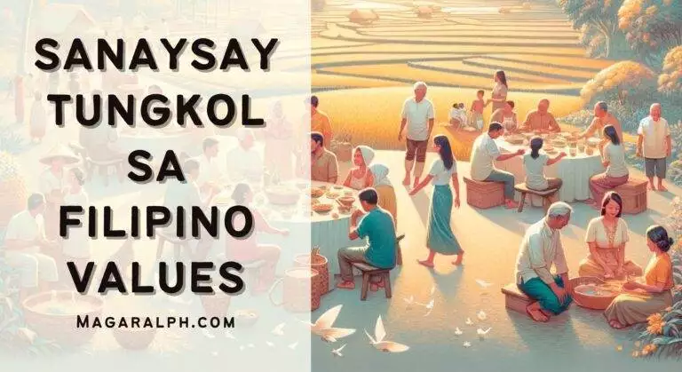 Sanaysay Tungkol sa Filipino Values