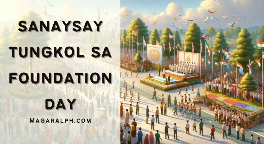 Sanaysay Tungkol sa Foundation Day 