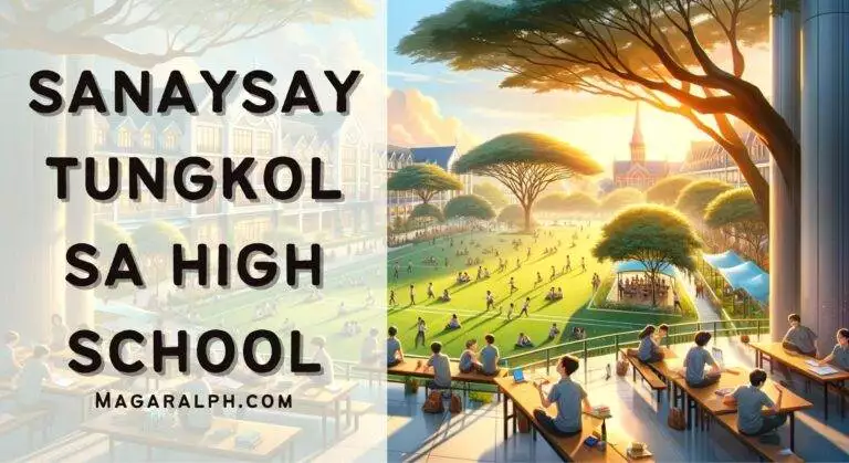Sanaysay Tungkol sa High School Life