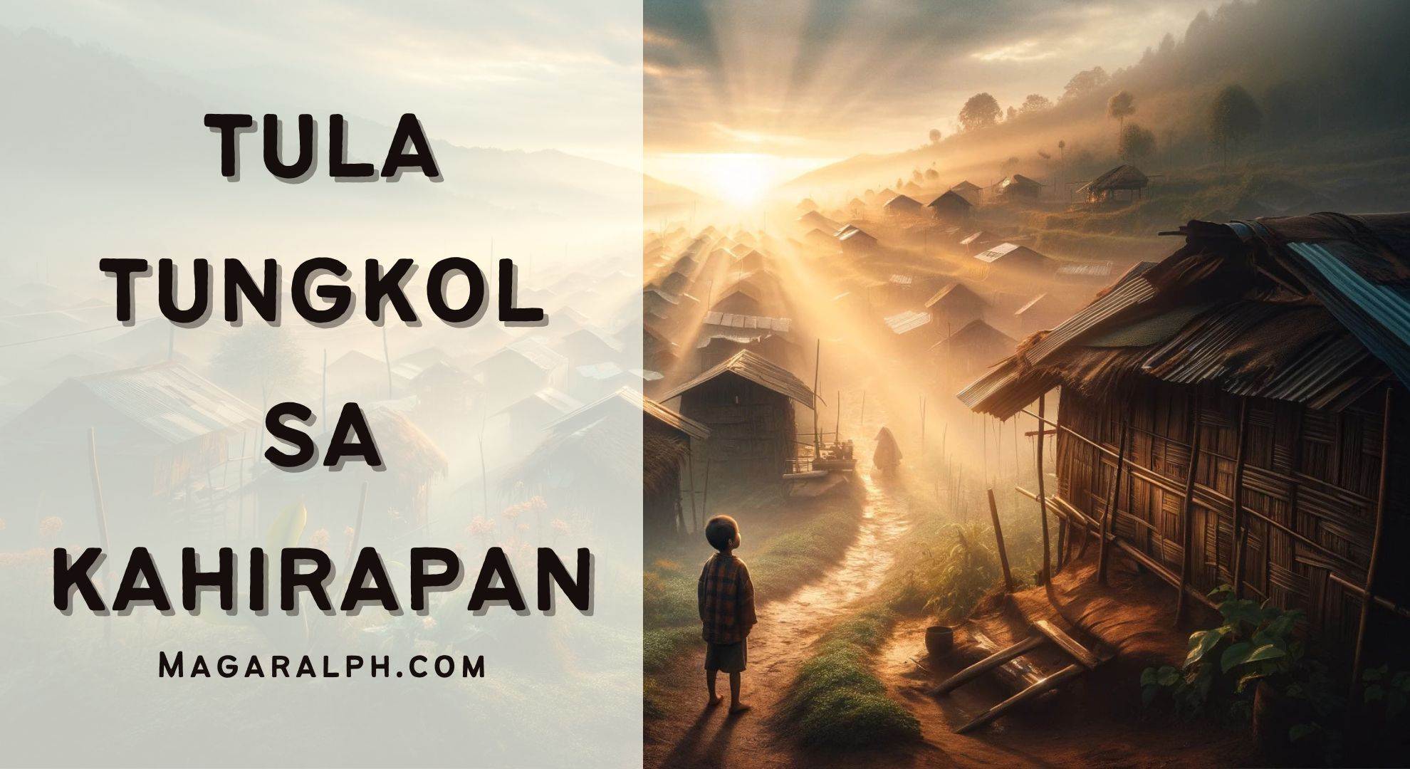 Tula Tungkol Sa Kahirapan (6 Na Halimbawa) — MagaralPH